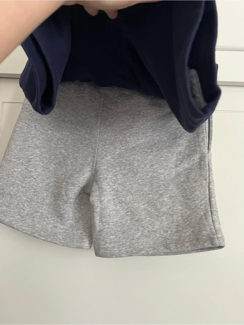 GAP Kids Heather Gray & Navy Athletic Shorts 2-Pack Youth Size M-8 NWT